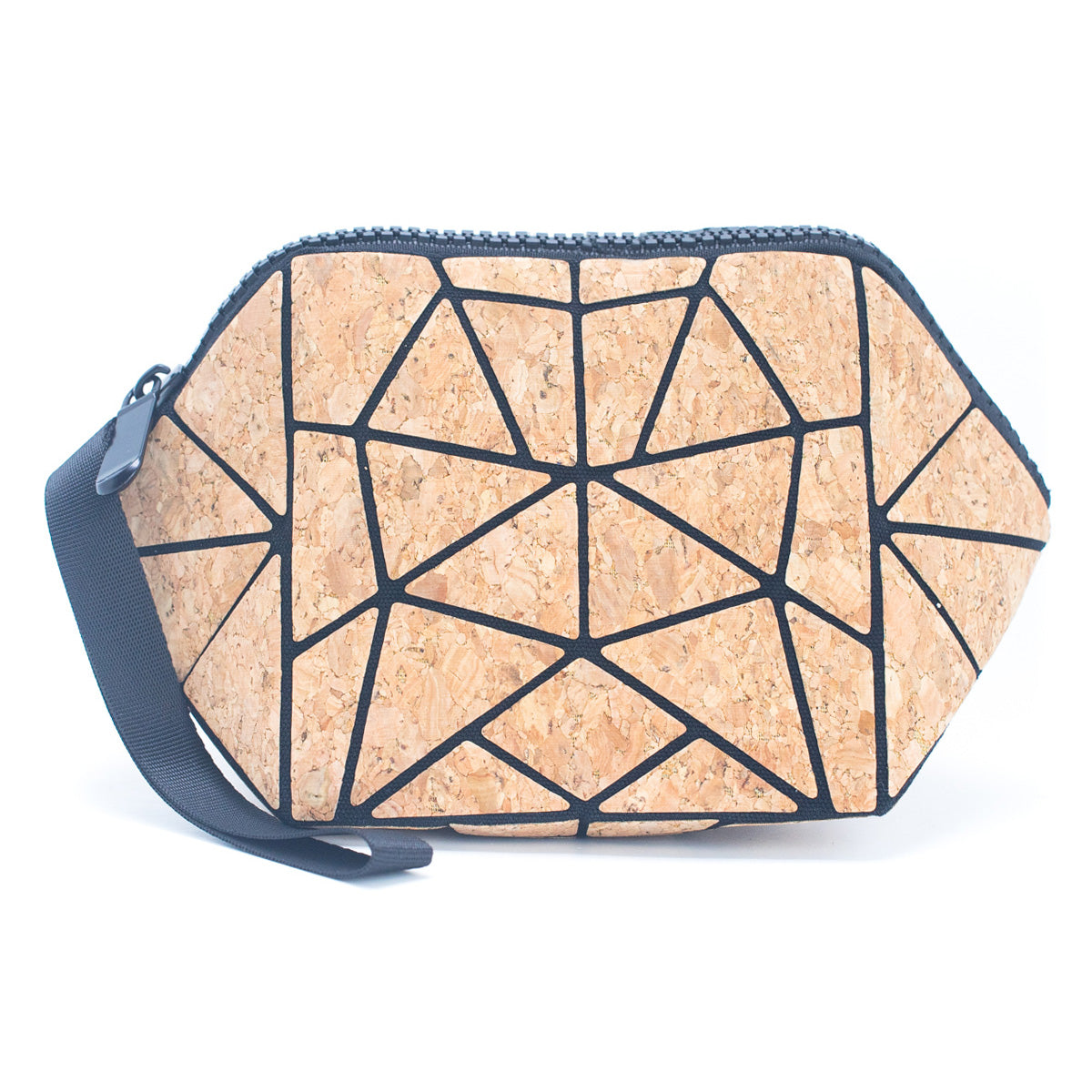 La trousse à maquillage Jolène en liège naturel, l'alternative vegan au cuir, vous accompagnera dans toutes vos escapades